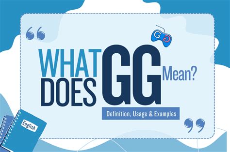what does mean gg|gg meaning.